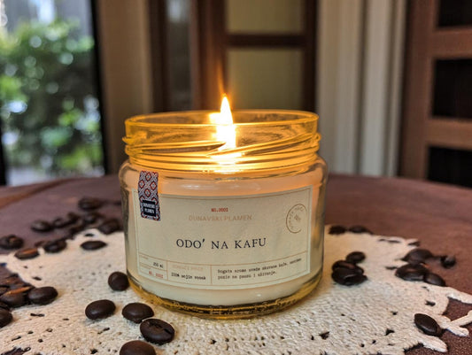 ODO’ NA KAFU  – SOJINA MIRISNA SVEĆA SA MIRISOM KAFE